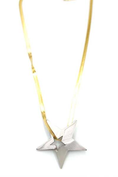 Mestore قلادة النجمة - فضية