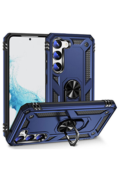 Giz Story حافظة GZST Vega المتوافقة مع هاتف Galaxy S23 Plus - أزرق