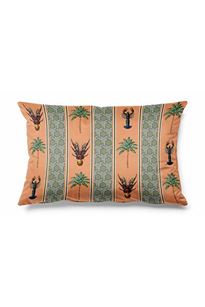 Pilloveland غطاء وسادة مستطيل الشكل مطبوع من الجانبين - بشريط