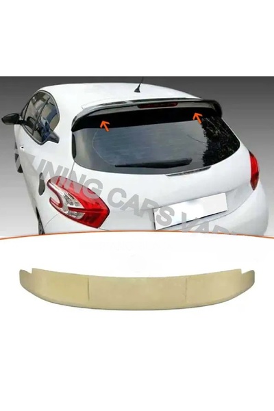 X POWER TUNİNG PEUGEOT 208 2012-2019 PLASTİK PARLAK SİYAH SPOYLER