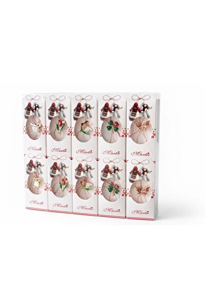 Casa Shop Set de 20 de mărțișoare cu sfoară tradițională și element decorativ...