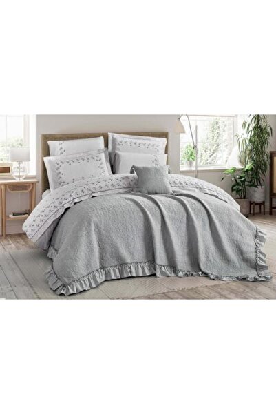 Alhabib bedding Double bedsheet set in light gray cotton, suitable for a 200x...