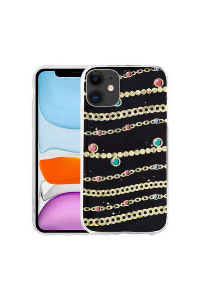 Giz Story حافظة GZST Elnov صلبة منقوشة متوافقة مع iPhone 11-NO5