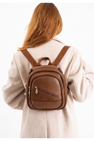 eflanmoda Soft Faux Leather Women's Shoulder and Backpack Bag