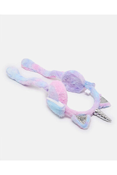 REDTAG Girls Multicolour Unicorn Embellished Earmuff