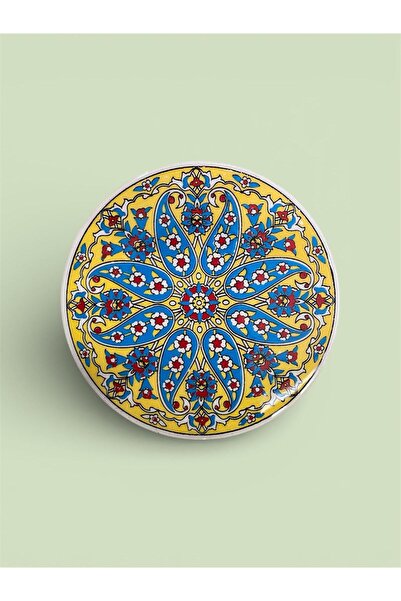 Eren Çini Seramiği Handmade Tile Patterned Ceramic Trivet - Heat Resistant, 1...