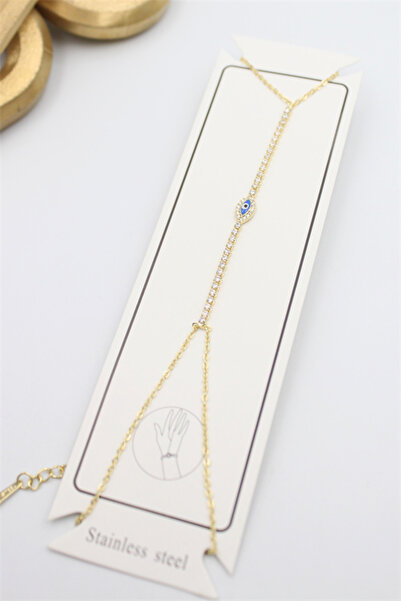 Mestore Stoned Evil Eye Shahmeran - Gold