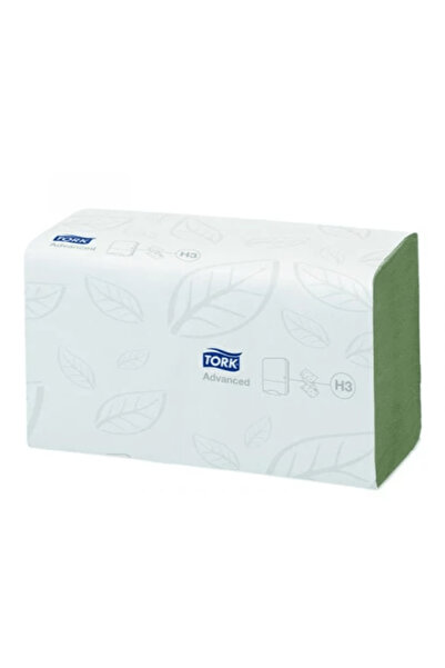 TORK Șervețele pliate simplu în V, verzi, 2 straturi, 250 buc/pachet