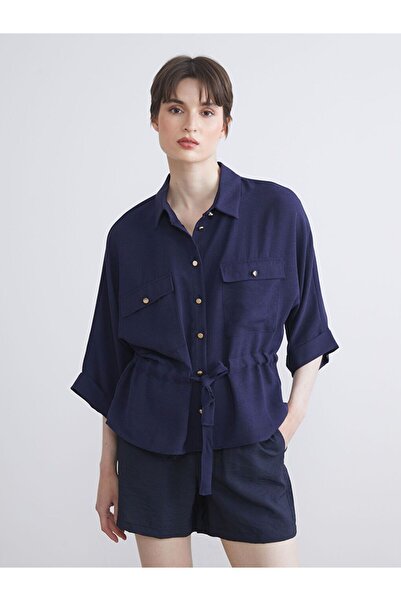 LC Waikiki Dobby Oversize Women's Shirt