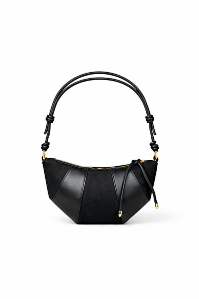 KISCHE حقيبة يد وكتف رياضية من جلد الغزال طراز غارني كورافاسان KSCH-4078