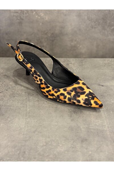 Zeyn Handmade Genuine Leather Heel Sandals (Heel Height 5 cm)