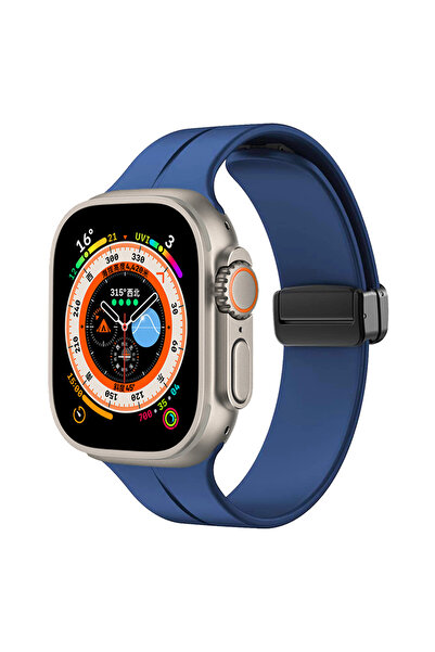 Giz Story Watch Ultra 49mm Compatible Krd-84 Compatible Gzst Strap-Blue