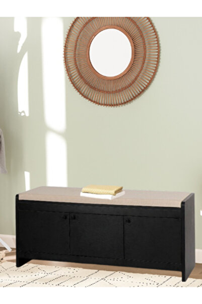 BEC13 Modern entryway bench with built-in shoe cabinet