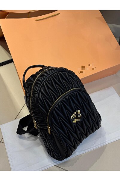 balbagss Women's Premium Quality Black Medium Size Backpack