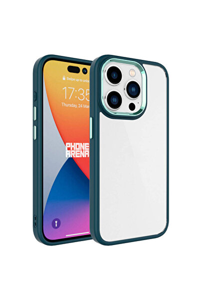 Giz Story حافظة كروم GZST متوافقة مع هاتف iPhone 15 Pro - أخضر داكن