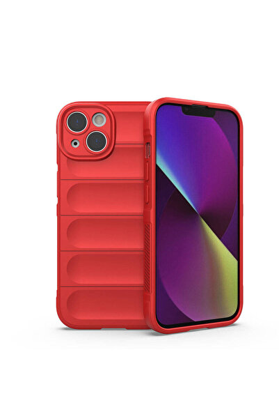 Giz Story حافظة آيفون 14 من السيليكون المرن بتصميم GZST مع سطح خلفي مجوف من م...