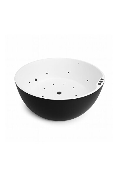 Milano حوض استحمام لورا الدائري القائم بذاته للتدليك، حوض استحمام أكريليك، تد...