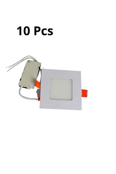 Mas مجموعة من 10 مصابيح LED لوحية بتصميم مستطيل ونحيف