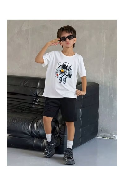 AEMİ Dečije Štampano kratke hlače T-shirt Gornji i donji deo 100% pamuk