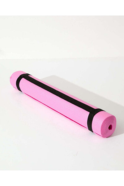 REDTAG بساط يوغا وردي اللون من مادة PVC مع حزام