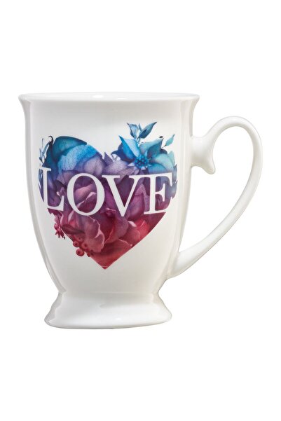 Ambition Cana ambition, multicolored heart model, porcelain, 300 ml, white/mu...