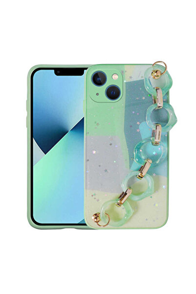 Giz Story حافظة سيليكون GZST Elsa متوافقة مع هاتف iPhone 13 مع حزام يد وحامل ...