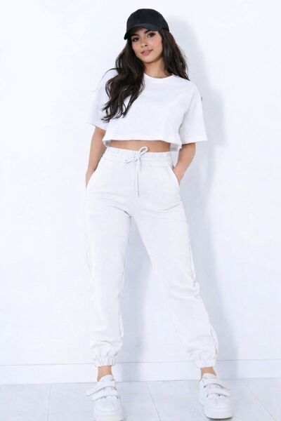 SWARO Pajama Pants Elastic Stretchy Tracksuit