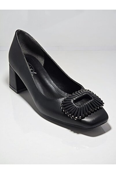 Cem Pekşen Vollex 38-1621 Μαύρες γυναικείες καθημερινές γόβες