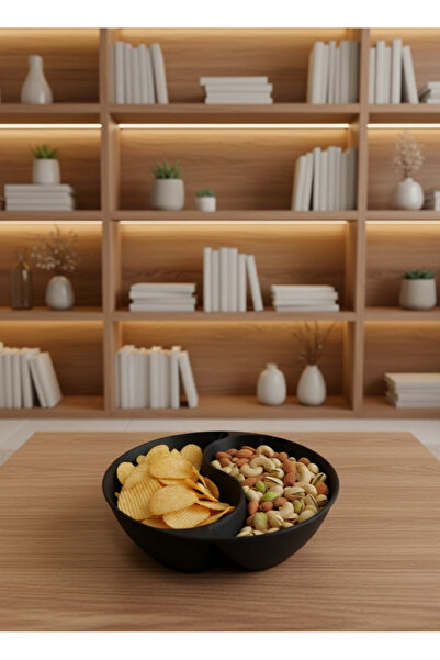 ZERO LAND Nhrhls Black Snack Bowl Set 4 Pieces (125719) 3X12 cm