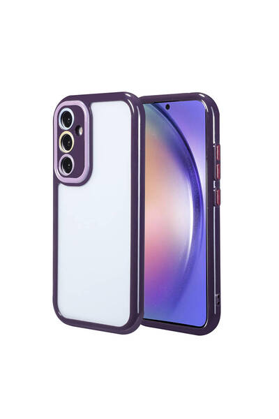 Giz Story حافظة لهاتف Galaxy A54 مع حماية للكاميرا وتصميم ملون للحواف والإطار...