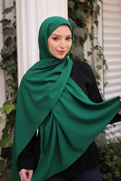 İmajButik Dark Green Five Medina Silk Shawl