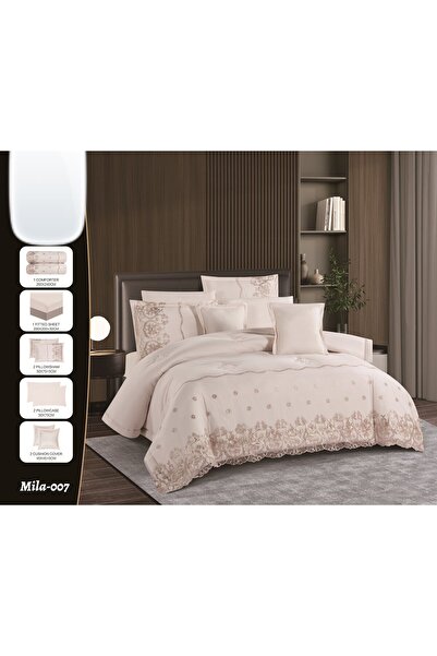 Mon Summer double bedsheet set, 8 pieces, soft fabric, cover size 240*260cm, ...