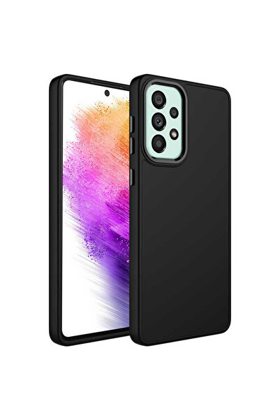 Giz Story Galaxy A73 Case Silicone Gzst Luna Cover with Metal Frame and Butto...