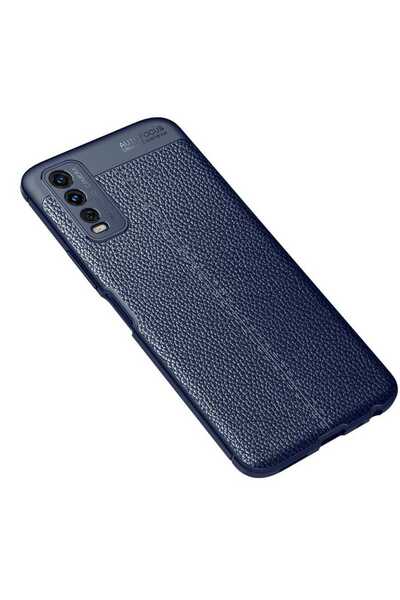 Giz Story غطاء حماية من السيليكون GZST Niss لهاتف Vivo Y20S - أزرق داكن