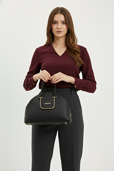 Armine 365 Pia Women's Stylish Multi-Compartment Hand & Shoulder Bag with Dou...