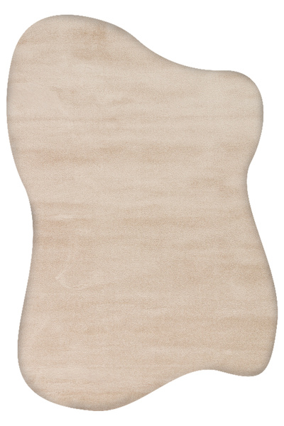 Halımax Zen Amorf 01 Beige Özel Kesim Asimetrik Yumuşak Dokulu Hav Vermeyen S...