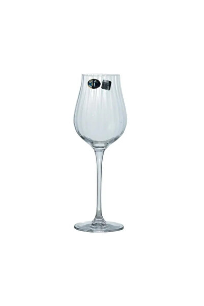 Limosa Set of 6 Optic wine glasses, crystal glass, 250 ml, Transparent