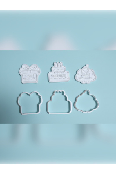 Filkorium3D مجموعة من 3 قوالب للكعك بمناسبة عيد الميلاد - مع علبة هدايا وشكل ...