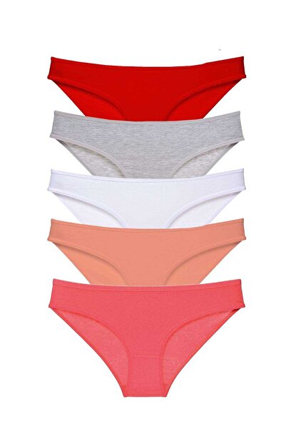 Mestore طقم سراويل داخلية نسائية من الليكرا مكونة من 5 قطع Super Eco 519