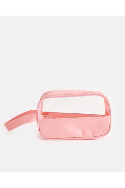 REDTAG Women Pink Cosmetic Pouch Bag