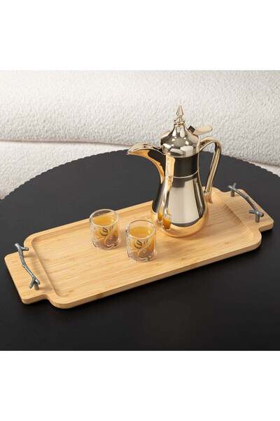 Alberto natural bamboo serving tray
