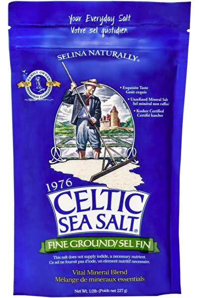 CELTIC SEA SALT مسحوق ناعم، كيس قابل لإعادة الإغلاق، 230 مل