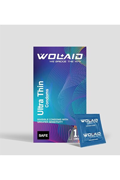 WOLAID Ultra Thin Condoms, 12 Condoms