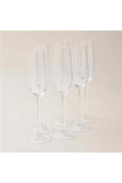 LA MESA 6 pcs stem glass striped