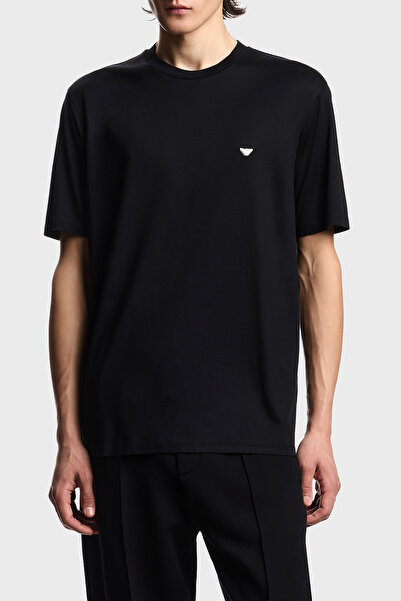 Emporio Armani Cotton Blend Regular Fit Logo T-Shirt Men's t Shirt Em004592 A...