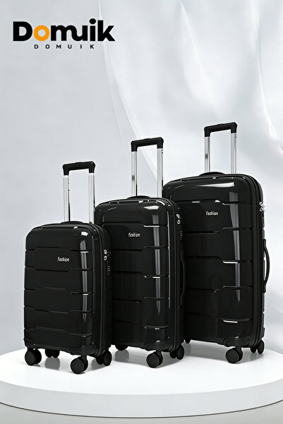 Domuik Luggage Sets, 3 Piece Durable Suitcase Set with Spinner Wheels 20/24/2...