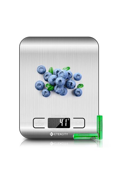 ETEKCITY ميزان مطبخ رقمي، يقيس بالجرام والأونصة، مناسب لفقدان الوزن، والخبز، ...