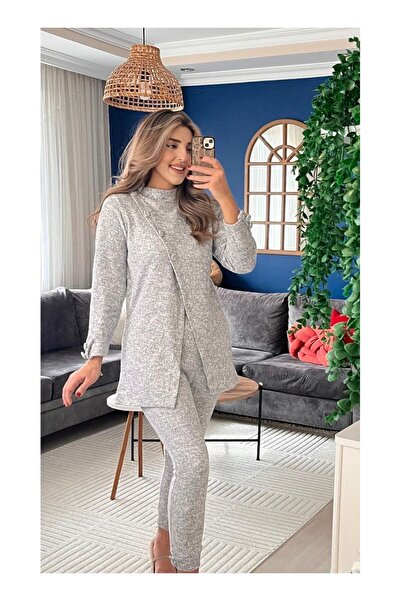 byasafkids    بلوزة وبنطلون نسائي بأكمام طويلة وياقة مدورة وأزرار أمامية، طقم...