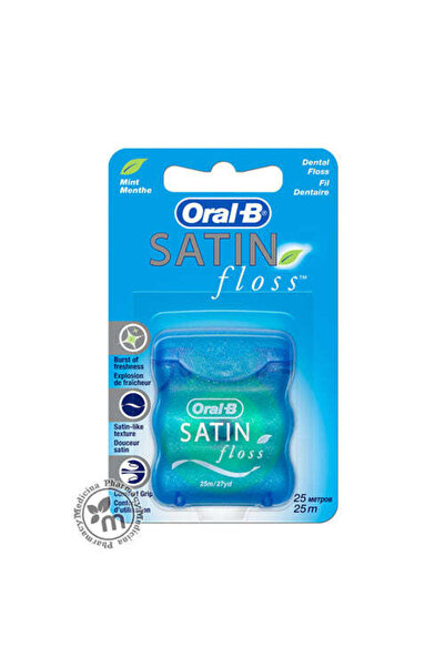 Oral-B Satin 25m Dental Floss Mint Flavor, 1 Piece