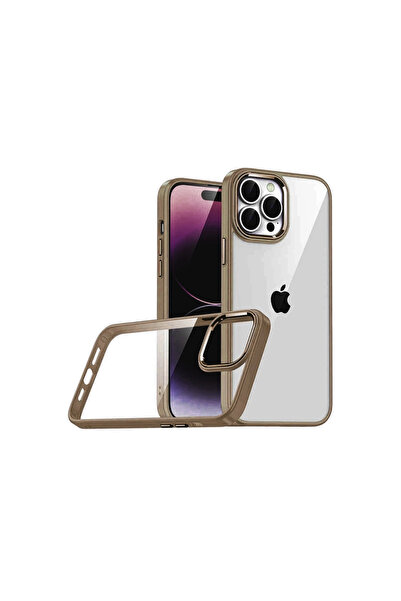 eco port آيفون 15 برو ماكس سيليكون مع عدسة - تيتانيوم صحراوي